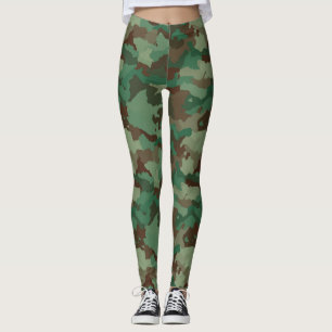 Legging As caneleiras das mulheres da camuflagem