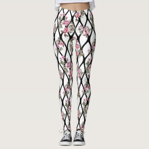 Legging As caneleiras das mulheres do design do rosa do