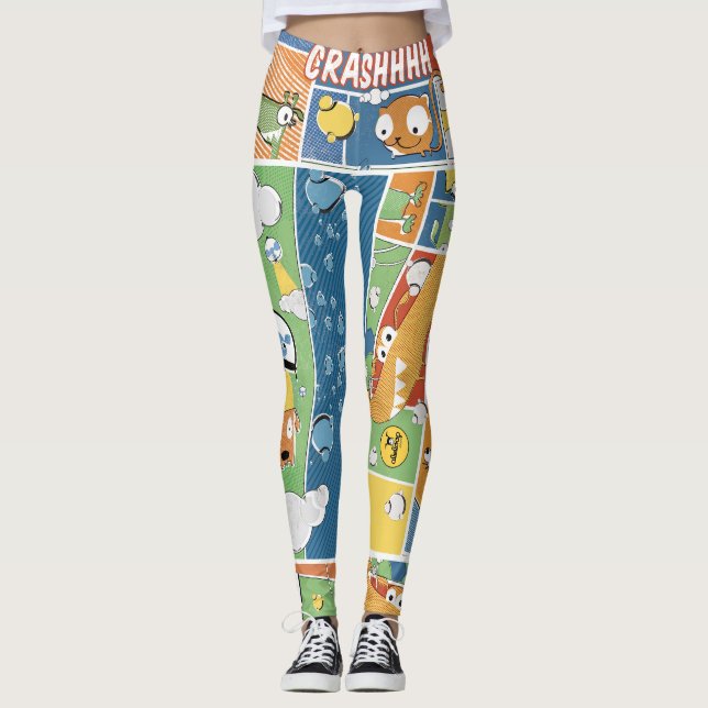 Legging As caneleiras das mulheres Impressão-Modeladas (Frente)