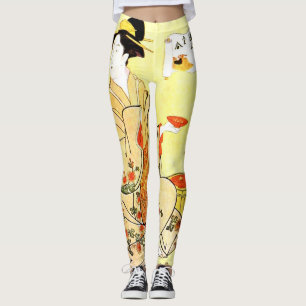 Legging As caneleiras das mulheres japonesas
