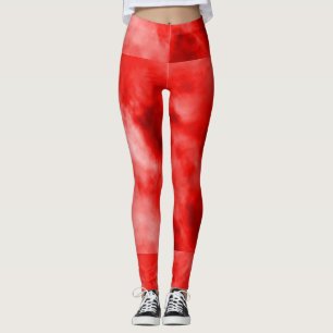 Legging As caneleiras das mulheres vermelhas
