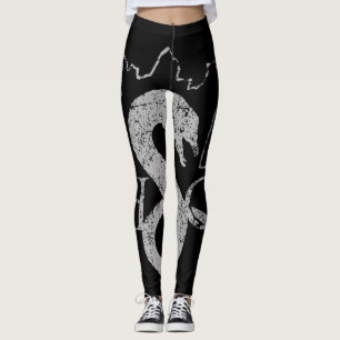 Legging As caneleiras do pelotão do Loch no preto