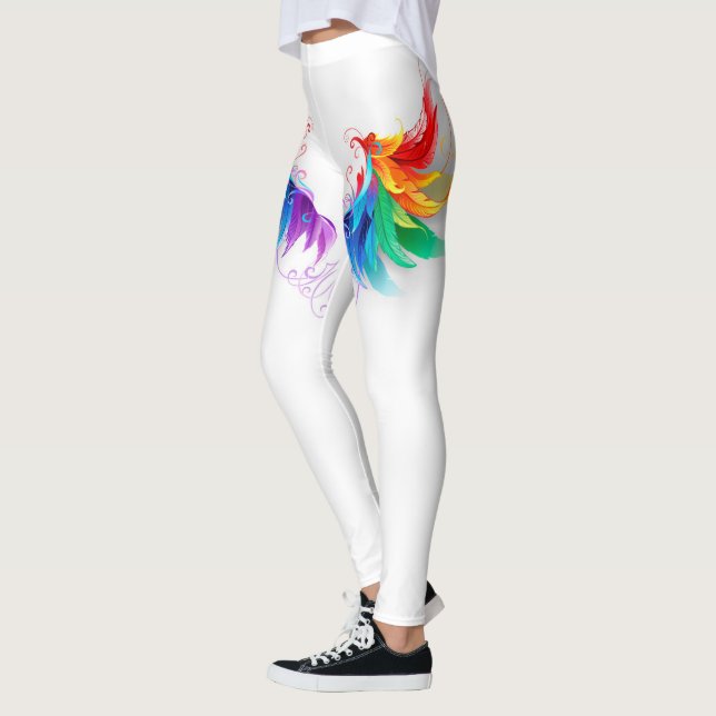 Legging Asas Fluffy Rainbow (Esquerda)