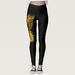 Legging Ascensão de Phoenix das chamas