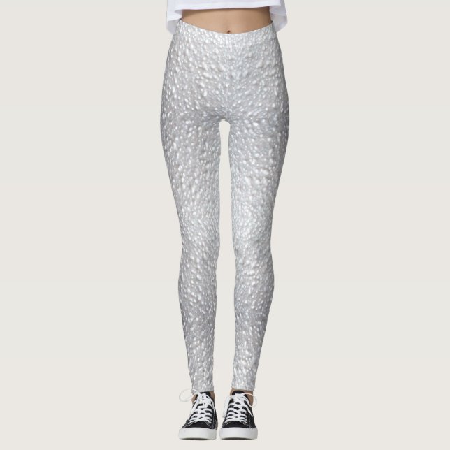 Legging Aspecto Texturizado Branco (Frente)