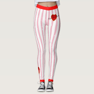 Legging Assinar o Coração do Seu Nome com Pinstriped (pe