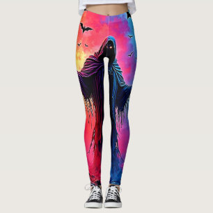 Legging Assombrando O Demônio Fechado Na Design Shadows