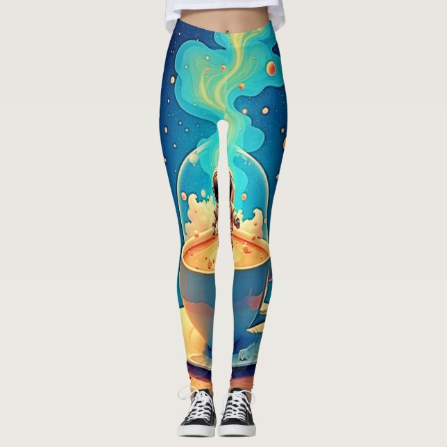 Legging Astronaut Coffee Space Art (Frente)