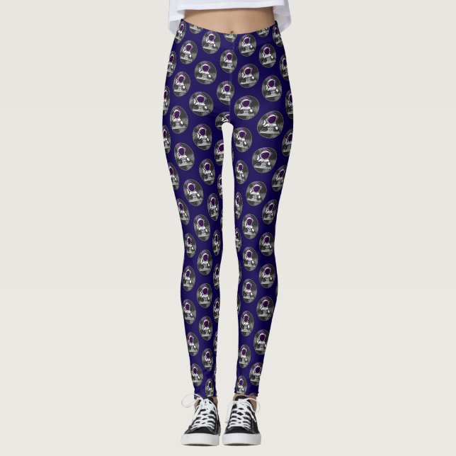 Legging Astronauta DJ Cute Space Music design (Frente)