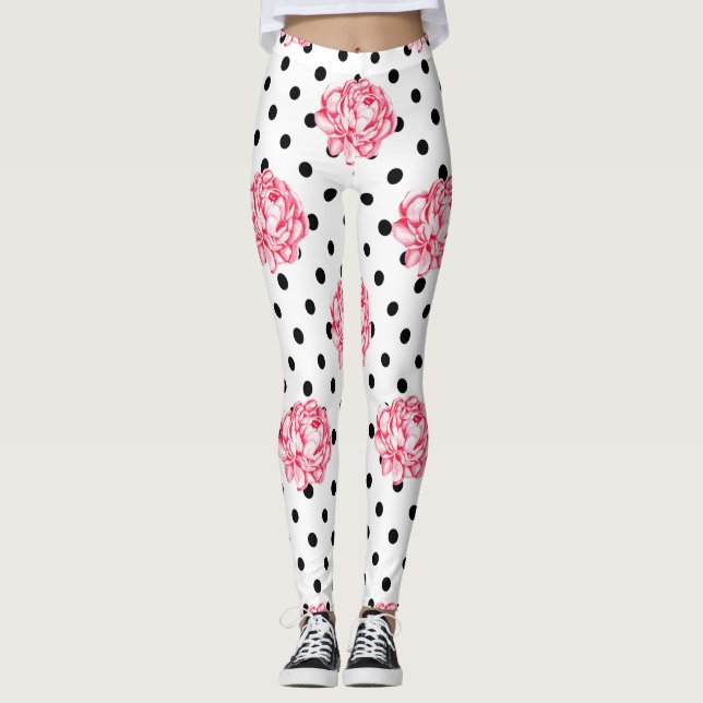 Legging Ataque De Tapeçaria Floral (Frente)