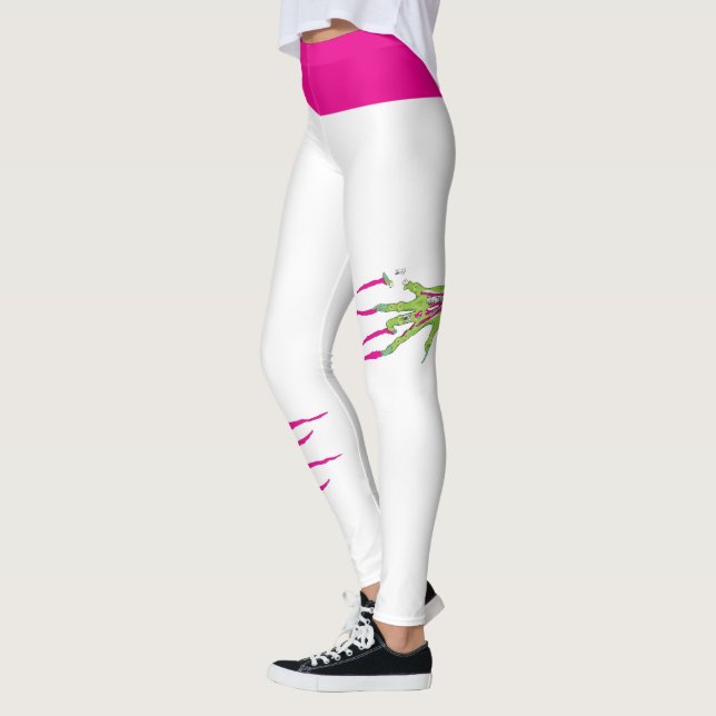 Legging Ataque Zombie engraçado! Zombie Ripped (Esquerda)