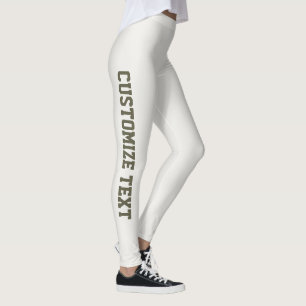 Legging Athleisure Personalizado Fofo Quente Neutro Oliva