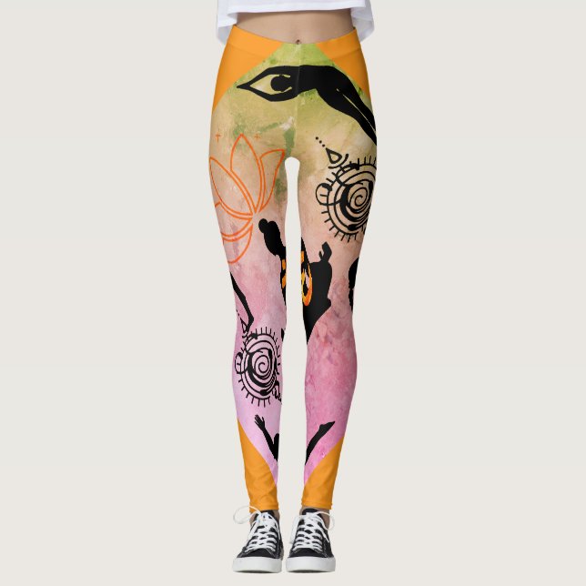 Legging athleisure yogafashion ativewearstyle mindfulmove (Frente)