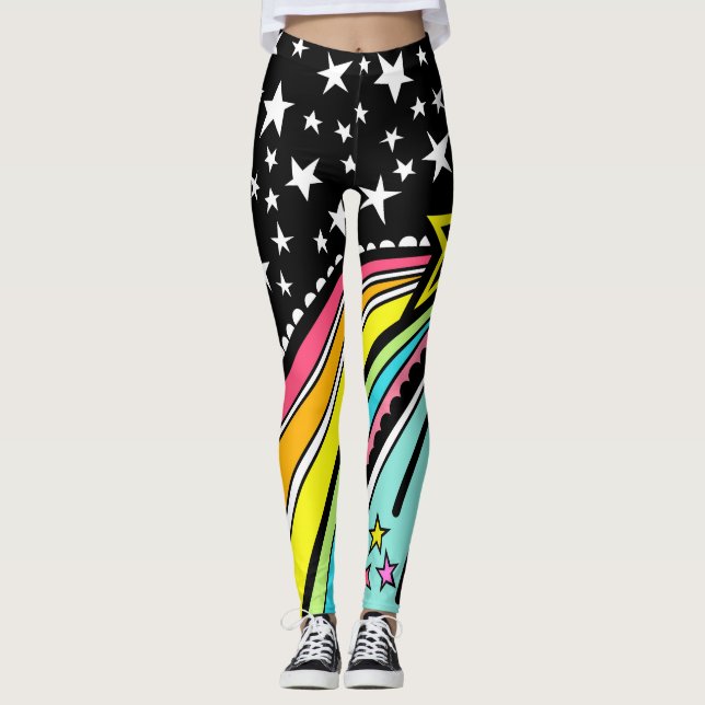 Legging Atirando nas pernas das estrelas (Frente)