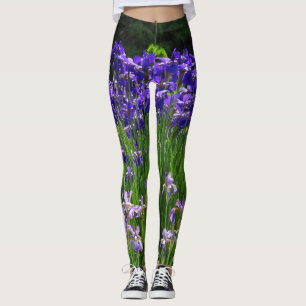 Legging Aumenta as formas de roxo e verde