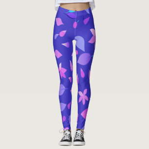 Legging Aurora Bloom: Gradientes macios com pétalas de flo