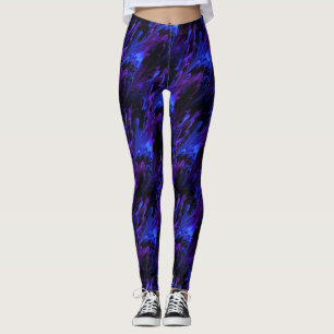 Legging Aurora boreal azul escuro