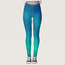 Legging Aurora boreal inspirada - caneleiras