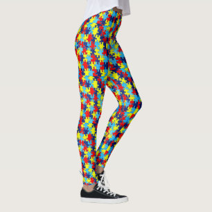 Legging Autismo Awareness Quebra-cabeça por Shirley Taylor
