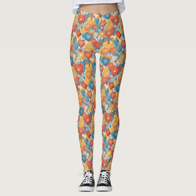 Legging Autismo do coração (Frente)
