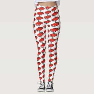 Legging Automóvel clássico vermelho 1948