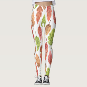 Legging Autumn Deixa Watercolor: Nature Pattern.