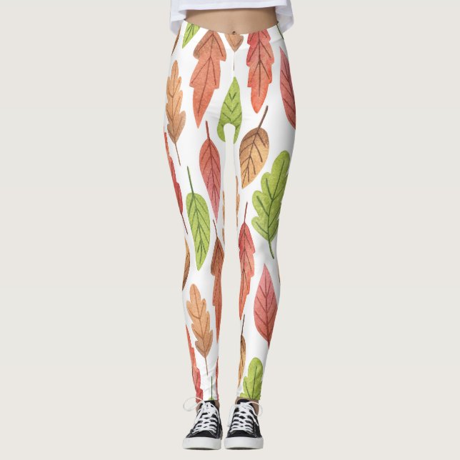 Legging Autumn Deixa Watercolor: Nature Pattern. (Frente)