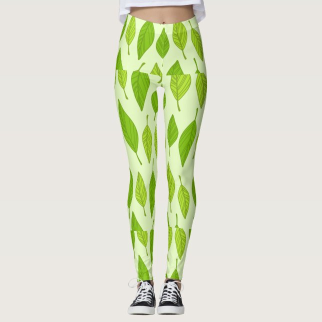 Legging Autumn Green Folaves (Frente)