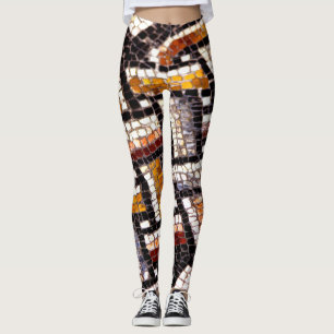 Legging Autumn Toned Roman Mosaic