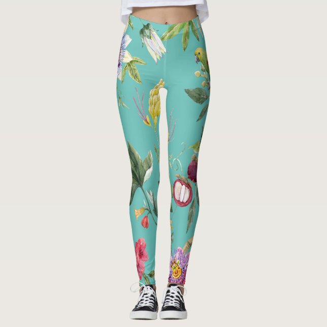 Legging Ave E Flores Verão (Frente)