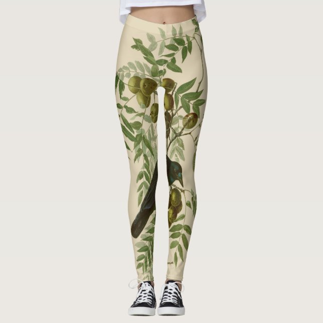 Legging Ave Negra Americana da Audubon (Frente)