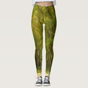 Legging Avenida de caneleiras das árvores
