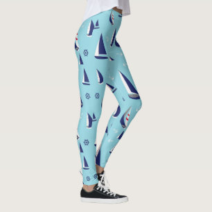 Legging Aventura de vela náutica - Aventura de vela no Oce