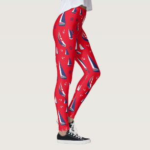 Legging Aventura de vela náutica - Aventura de vela no Oce