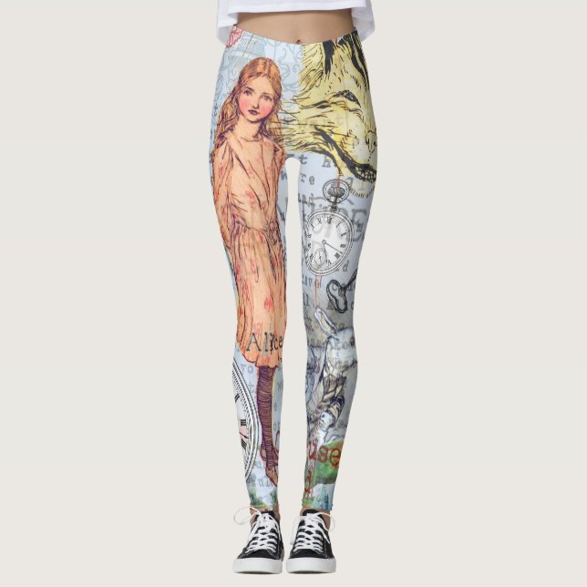 Legging Aventuras de Alice no País das Maravilhas Clássico (Frente)