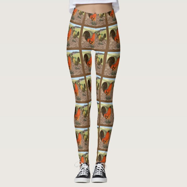 Legging Aves de Briga na Fazenda (Frente)