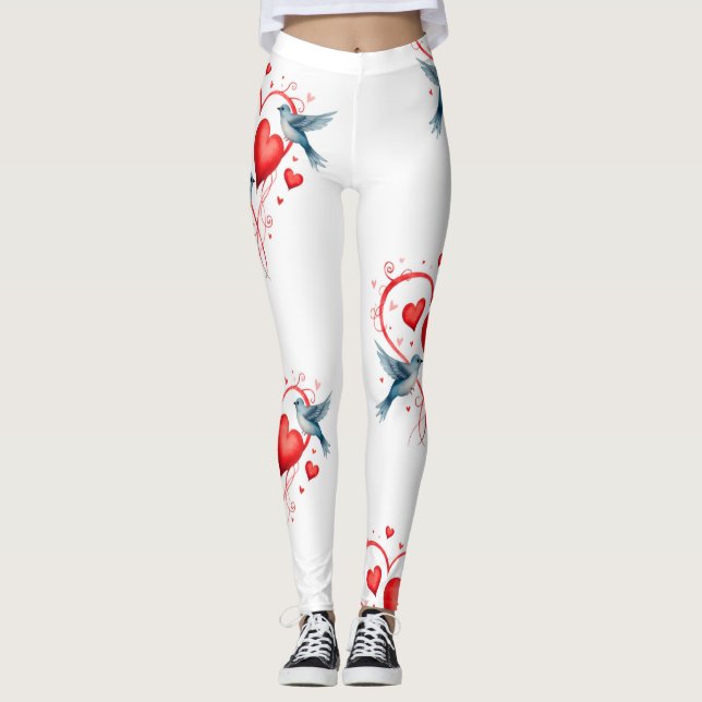 Legging Aves para Dia de os namorados (Frente)
