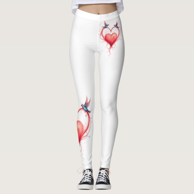 Legging Aves para Dia de os namorados (Frente)