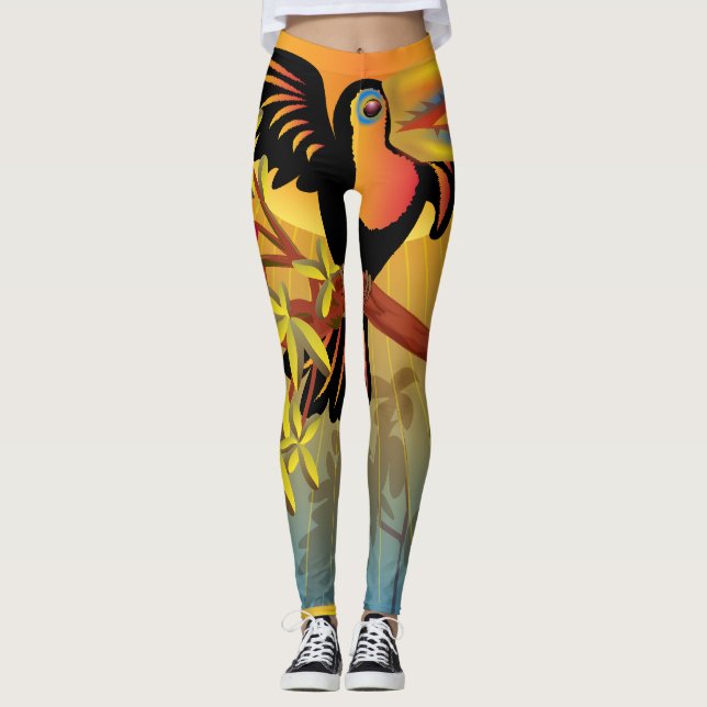 Legging Aves Tropicais (Frente)