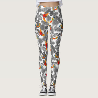 Legging aves tropicais