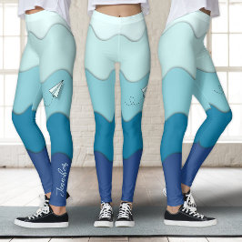 Legging Avião de papel | Ativo, Esporte, Ioga