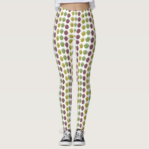 Legging Azeitonas agradáveis cantando caricaturas