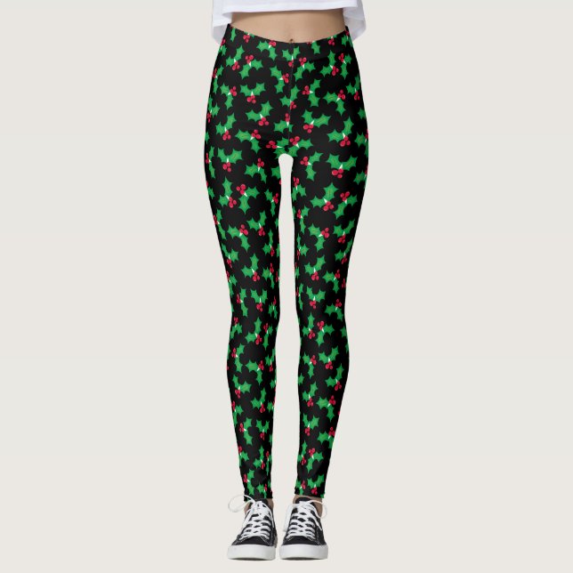Legging Azevinho em Preto (Frente)