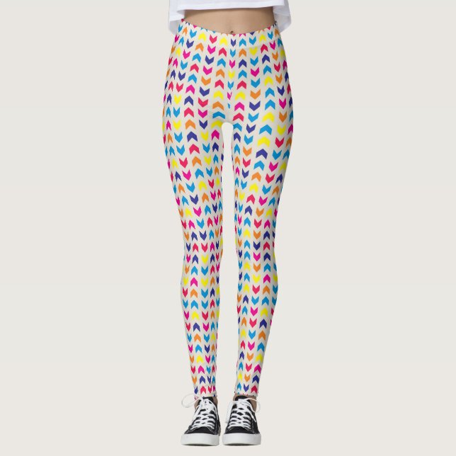 Legging Aztec Chevron colorido (Frente)