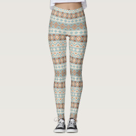 Legging Aztec Essência Rpt Ptn IIIb Blue Cream Terracottas