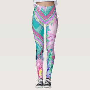 Legging Aztec Tribal Impressão