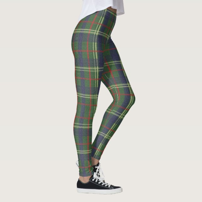 Legging Azuis marinhos e verde verificados xadrez de (Direita)