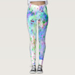 Legging Azul, Azul, Roxo e Pintor Rosa<br><div class="desc">Estas leggings apresentam um design divertido de pintura aquosa que se espalha em tons de azul,  verde,  roxo e rosa. Artsy,  único e moderno,  estas leggings fazem um salto onde quer que você as vista!</div>