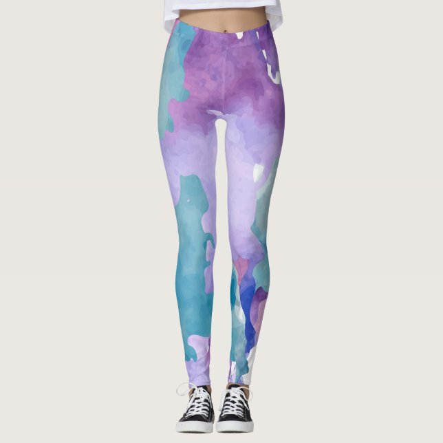 Legging Azul Camouflage (Frente)