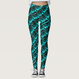 Legging Azul-claro diferente, diferentes transversais list